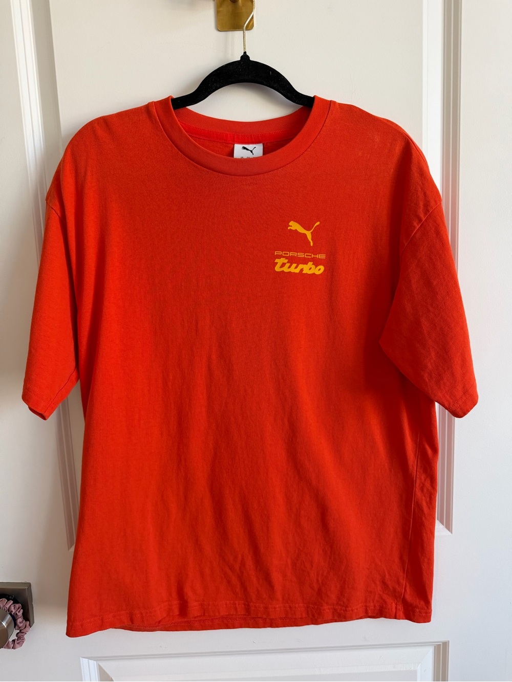 Puma Porsche Turbo Tee in Orange size Small